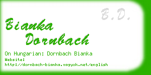 bianka dornbach business card